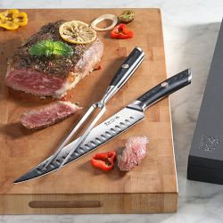 Cangshan Kuro Carving Set with Ashwood Box, Set of 2