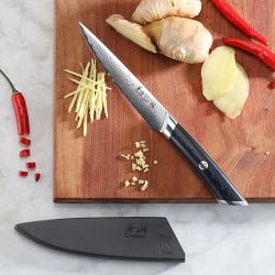 Cangshan Kuro Serrated Utility Knife, 5"