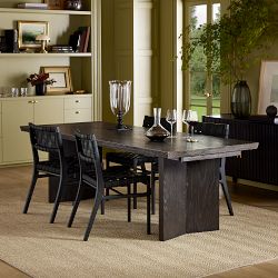 Knife Edge Extendable Rectangular Dining Table (72&quot;-132&quot;)