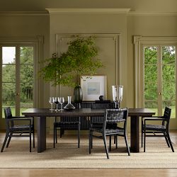 Knife Edge Extendable Rectangular Dining Table (72&quot;-132&quot;)