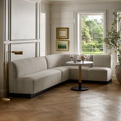 Garbo Upholstered Customizable Banquette &ndash; Smooth Back