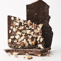 Williams Sonoma Dark Chocolate Salted Almond Bark