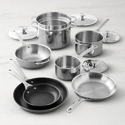 Le Creuset Signature Stainless-Steel 12-Piece Cookware Set