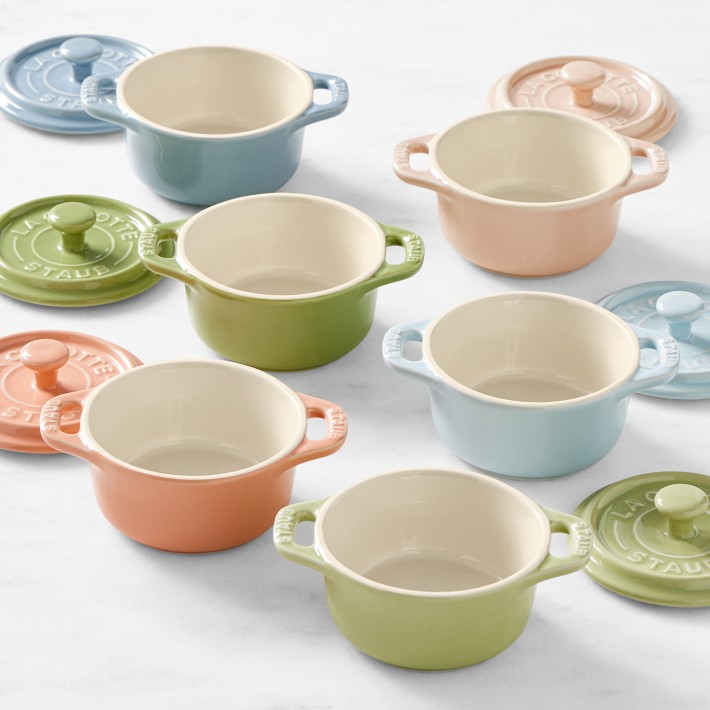Staub Stoneware Pastel Mini Cocottes Set of 6 | Williams Sonoma