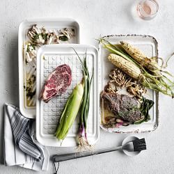 Williams Sonoma Rustic 4-Piece Grill Marinade &amp; Prep Trays