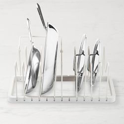 Yamazaki Home Tower Adjustable Pot Lid and Frying Pan Organizer