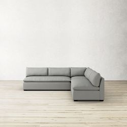 Laguna 3-Piece L-Shape Armless Loveseat Sectional (109"-113")