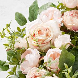 Famille Rose Pink Faux Wreath &amp; Garland