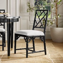 Chippendale Upholstered Bistro Dining Side Chair