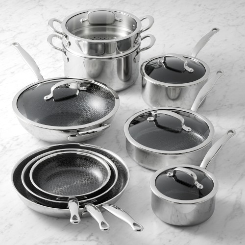 GreenPan™ Premiere Max Stainless-Steel Ceramic Nonstick Hybrid 14-Piece Cookware Set