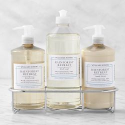 Williams Sonoma Rainforest Retreat Hand Soap, Dish Soap & Lotion 4-Piece Kitchen Set