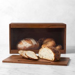Hold Everything Bread Box, Walnut Finish