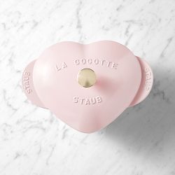 Staub Enameled Cast Iron Heart Dutch Oven, 1 3/4-Qt