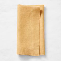 Signature Linen Napkins, Set of 4, Dark Yellow