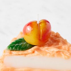 Celebration Apricot Cake Slice Candle