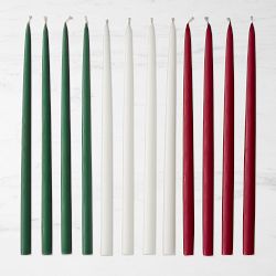 Holiday Tiny Taper Candles, Set of 12
