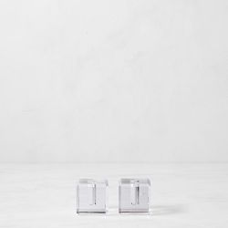 Crystal Tiny Taper Holders, Set of 2