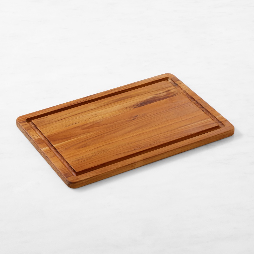 Williams Sonoma Cutting & Carving Board, Teak - Medium, 18"x12"