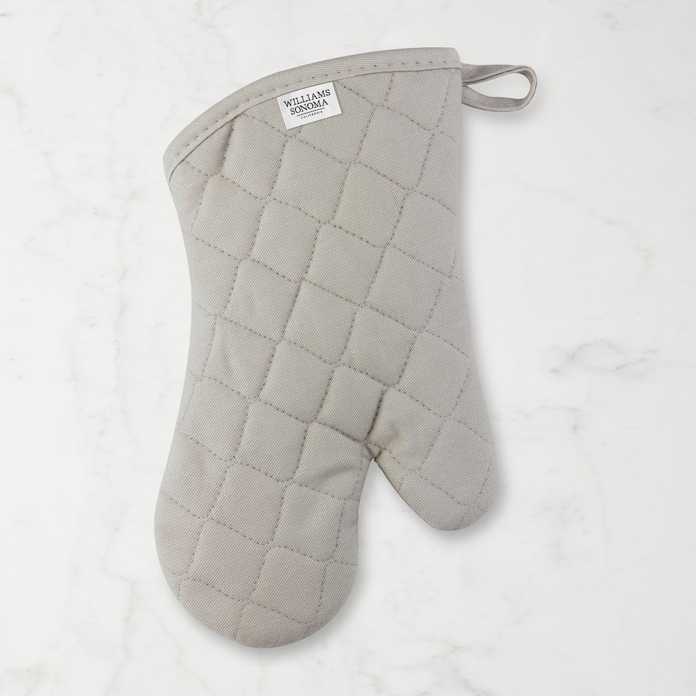 Williams Sonoma Solid Oven Mitt - Drizzle Grey