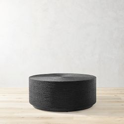 Point Reyes Round Coffee Table, Black (39")