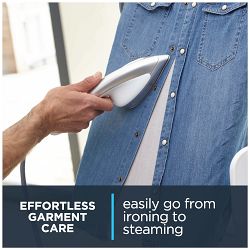 Rowenta IXEO All-in-One Iron and Steamer with Smart Ironing Board, Silver