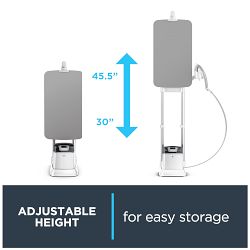 Rowenta IXEO All-in-One Iron and Steamer with Smart Ironing Board, Silver