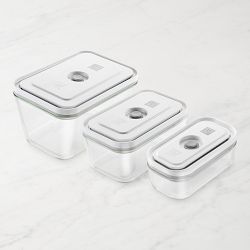 Zwilling Fresh &amp; Save 3-Piece Glass Food Storage Container, Meal Prep Containers