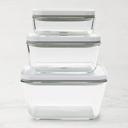 Zwilling Fresh &amp; Save 3-Piece Glass Food Storage Container, Meal Prep Containers