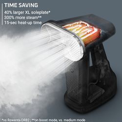 Rowenta Pure Force 2-in-1 Steamer &amp; Iron DR8822UI