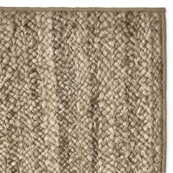 Hand Braided Jute Rug Swatch, 18" X 18", Birch