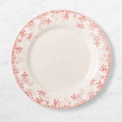 English Floral Dinner Plates, Set of 4, Pink