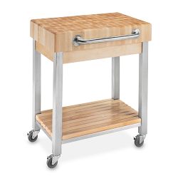 John Boos End-Grain Butcher Block Classic Kitchen Cart