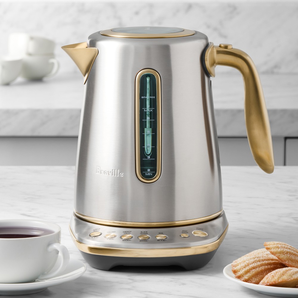Breville Smart Kettle™ Luxe, Stainless-Steel & Brass - Stainless Steel & Brass