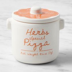 Pizza Herbs in Ceramic Crock