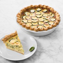 Zucchini Parmesan Quiche, Serves 8