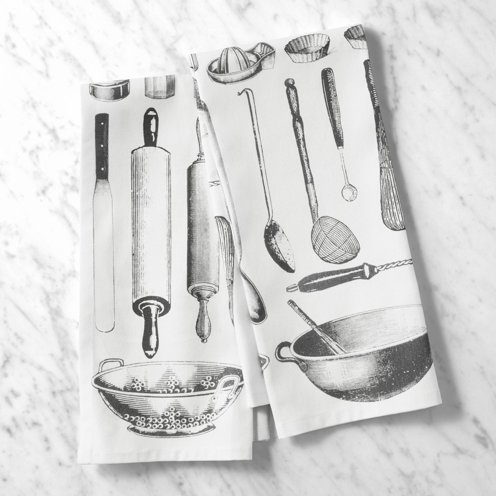 Kitchen Essentials Tea Towels, Set of 2 - Set of 2
