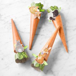 Bunnies and Carrots Cone Celebration Crackers, Set of 8