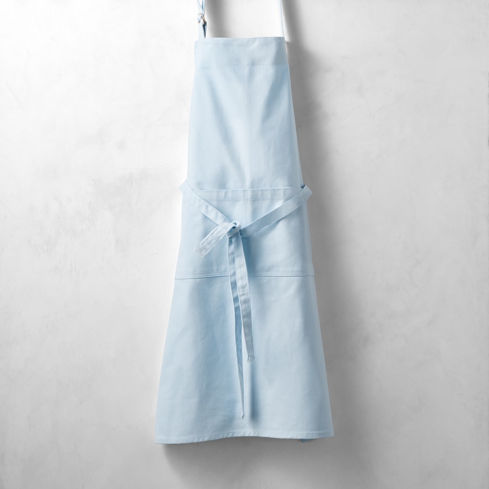 Williams Sonoma Classic Solid Apron - Personalized, Ice Water Blue
