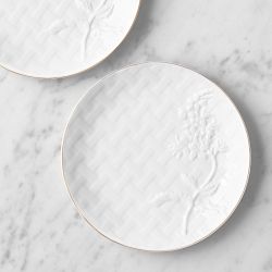 Garden Lattice Figural Appetizer Plates