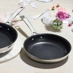 Le Creuset Classic Stainless-Steel Nonstick 2-Piece Fry Pan Set
