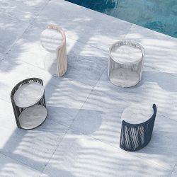 Bailey Outdoor 2-Tier Round Side Table (20")