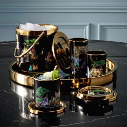 Sheila Bridges x Williams Sonoma Harlem Toile Coasters, Set of 4