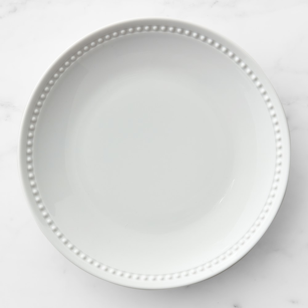 Pillivuyt Beaded Coupe Porcelain Dinner Plates - Set of 8