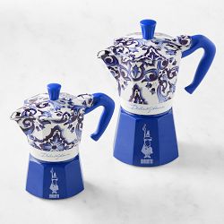 Bialetti Moka Dolce &amp; Gabbana Stovetop Espresso Maker, Blu Mediterraneo