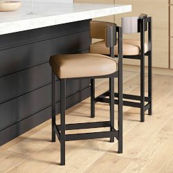 Emma Upholstered Counter &amp; Bar Stool