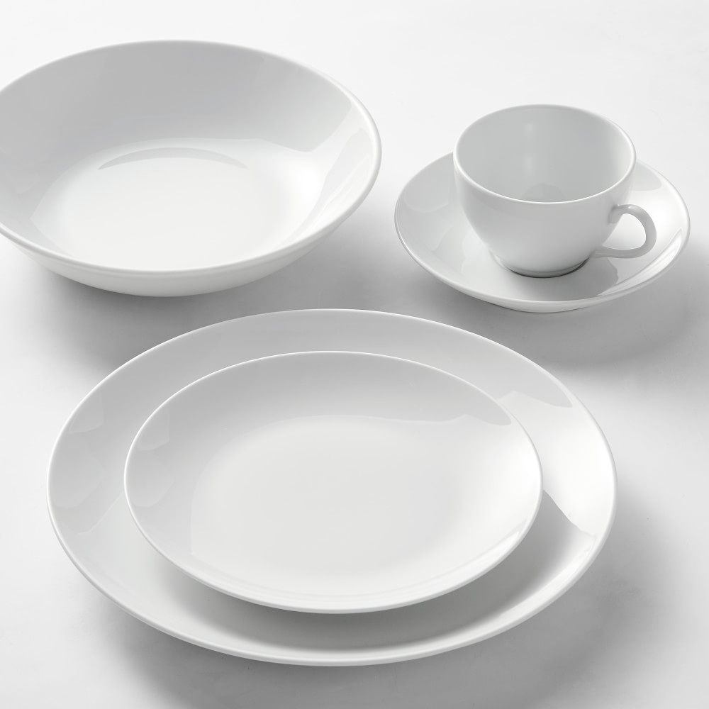 Pillivuyt Coupe Porcelain Dinnerware Sets - White
