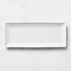 Apilco Zen Porcelain Rectangular Platter, Small