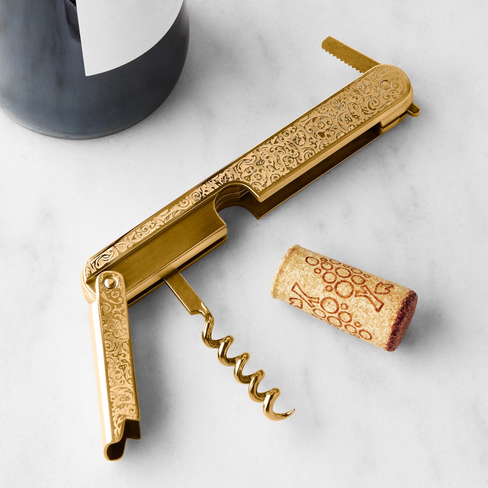 Williams Sonoma Heritage Waiter's Corkscrew - Brass