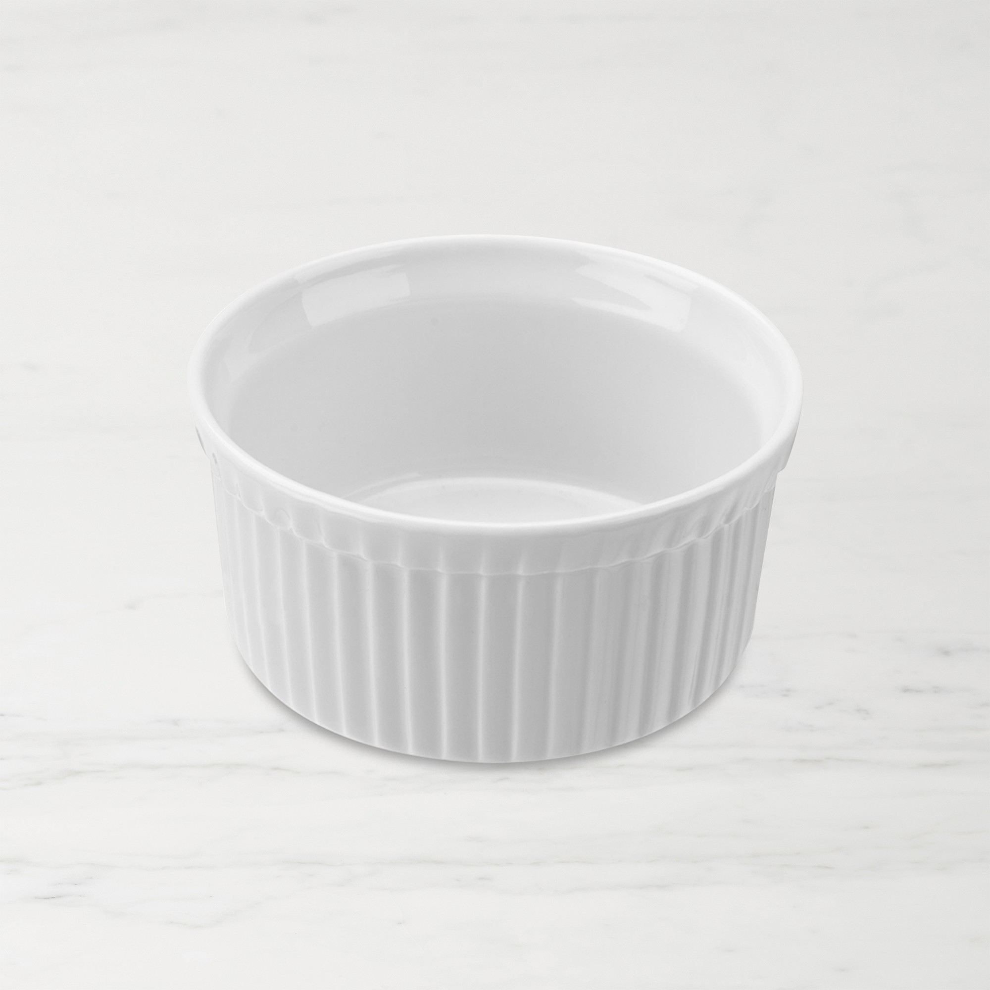 Apilco Porcelain Soufflé Dishes, Small-Short, set of 4