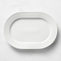 Pillivuyt Plisse Porcelain Oval Platter